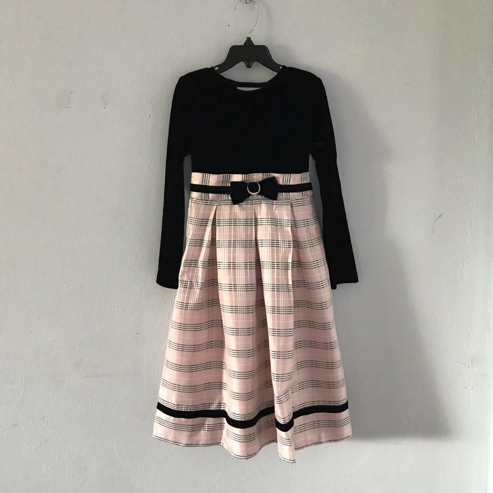 Plaid long sleeve dress